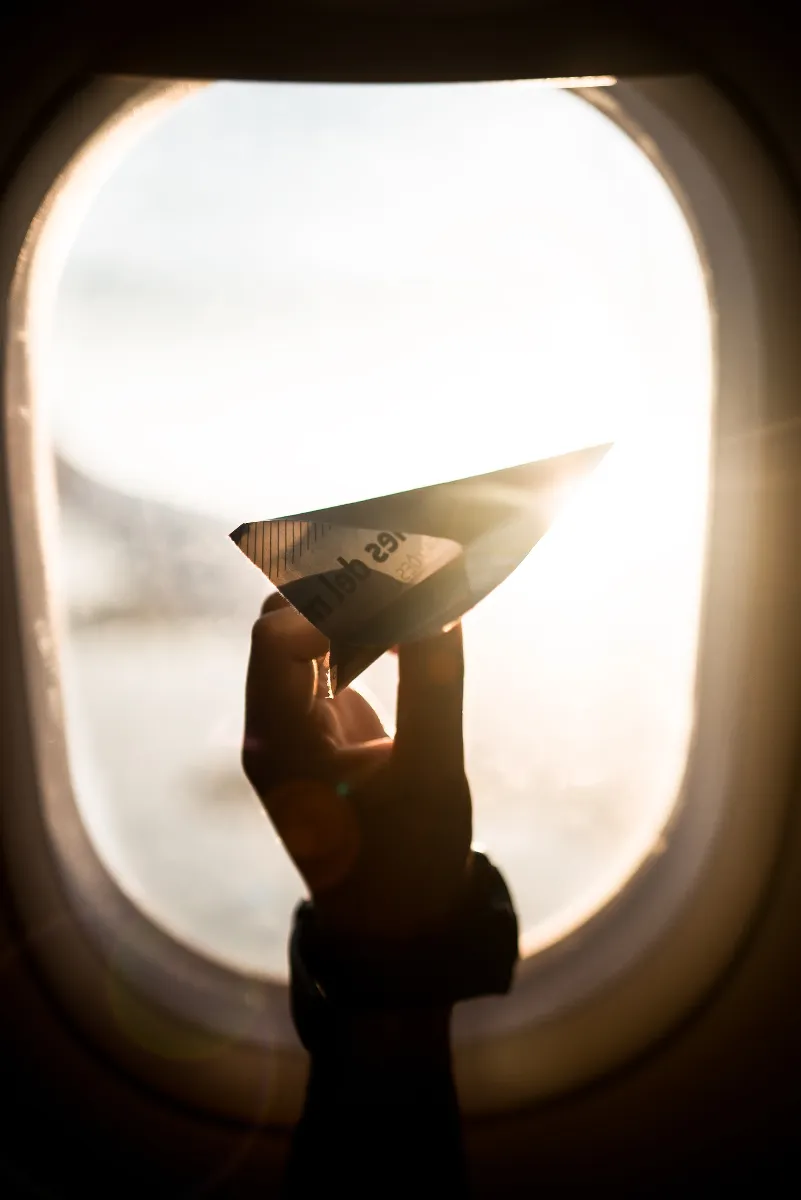 Travel Tips Chill Lifestyle with Paper Plane Fly High